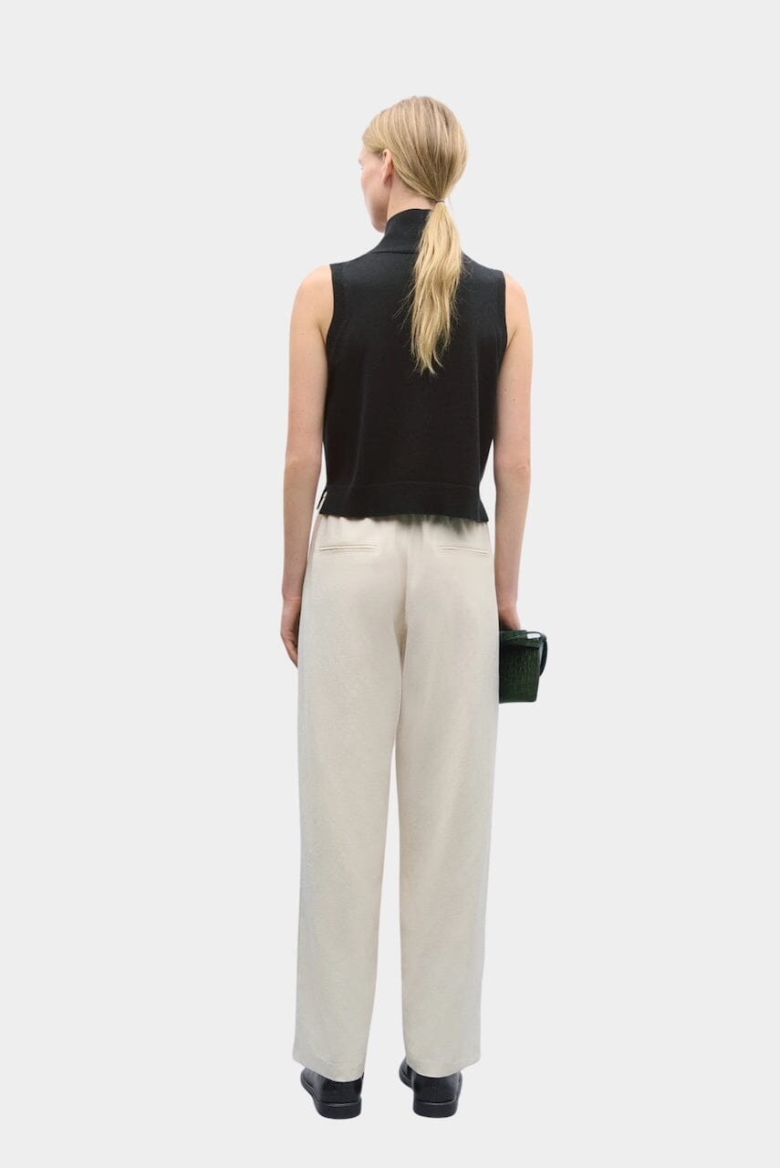 Cordera - Merino Wool Waistcoat - Black - Vest - YUCCA, boutiques near me, women’s high quality tops.