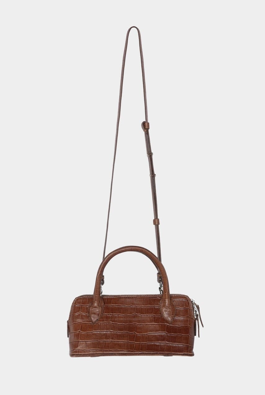 Cordera - Mini Bag Crocodile - Camel - Handbags - YUCCA, Women’s clothing store Denver, women’s high quality bags.