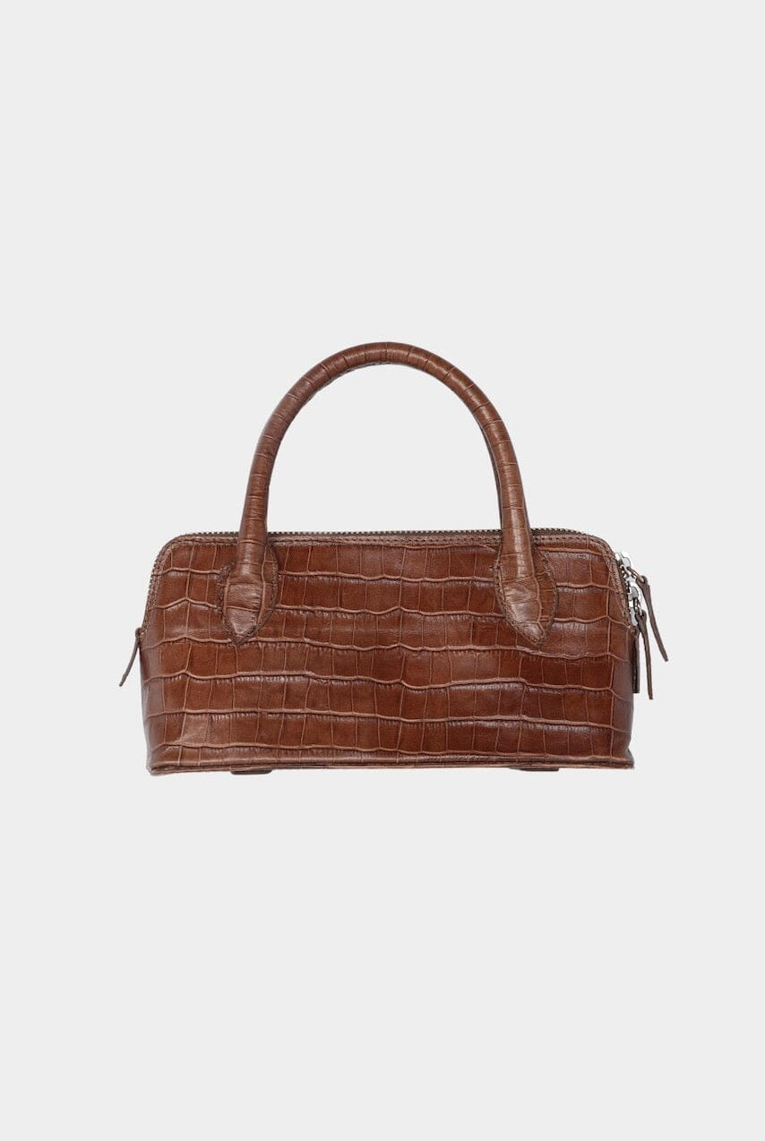 Cordera - Mini Bag Crocodile - Camel - Handbags - YUCCA, Women’s clothing store Denver, women’s high quality bags.