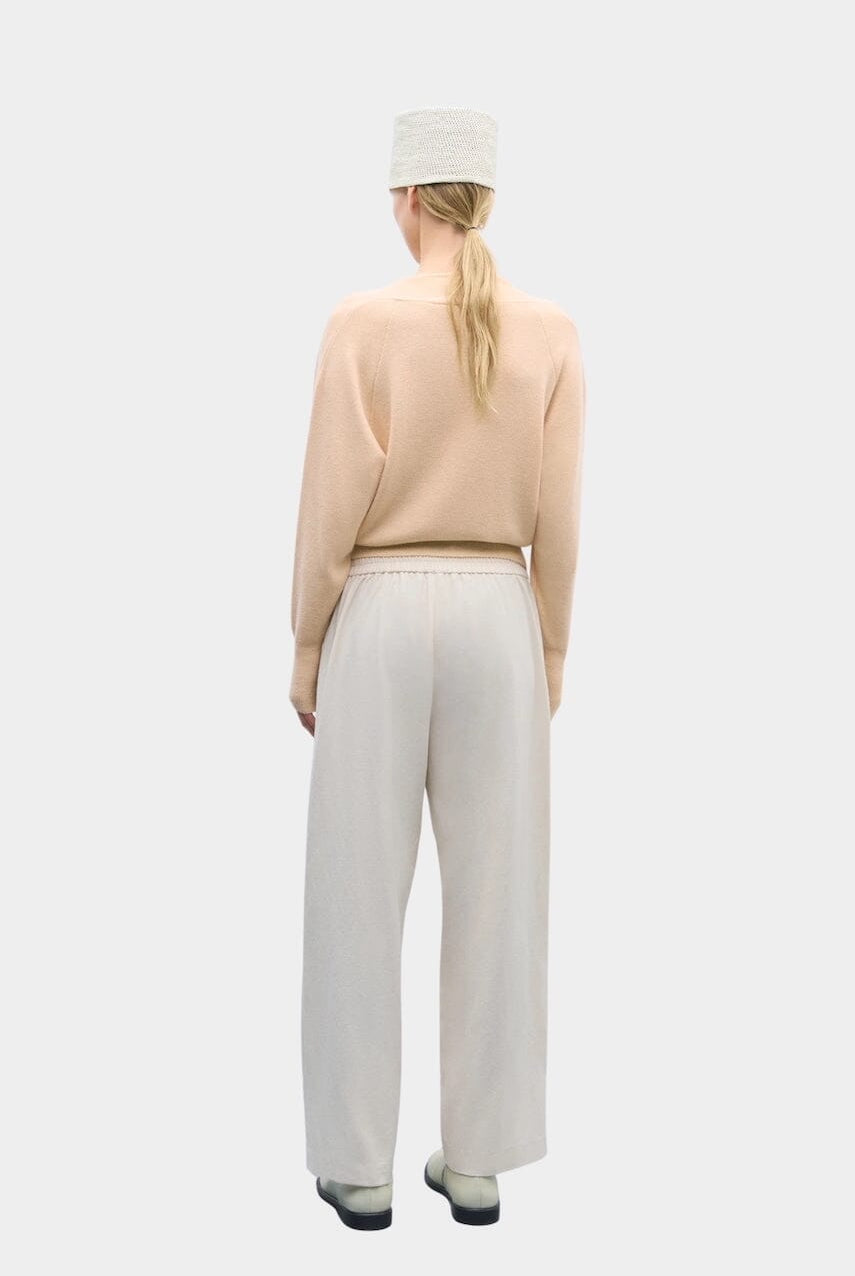 Cordera - New Tailoring Pants - Natural - YUCCA, Artistic clothing for women, fashion for women over 50.