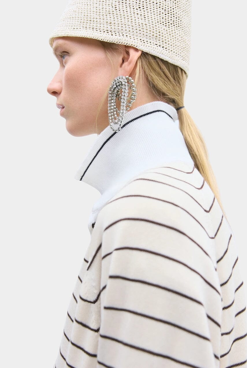 Cordera - Organic Cotton Striped Polo - Sweater - YUCCA, Yucca store Denver, high quality capsule wardrobe.