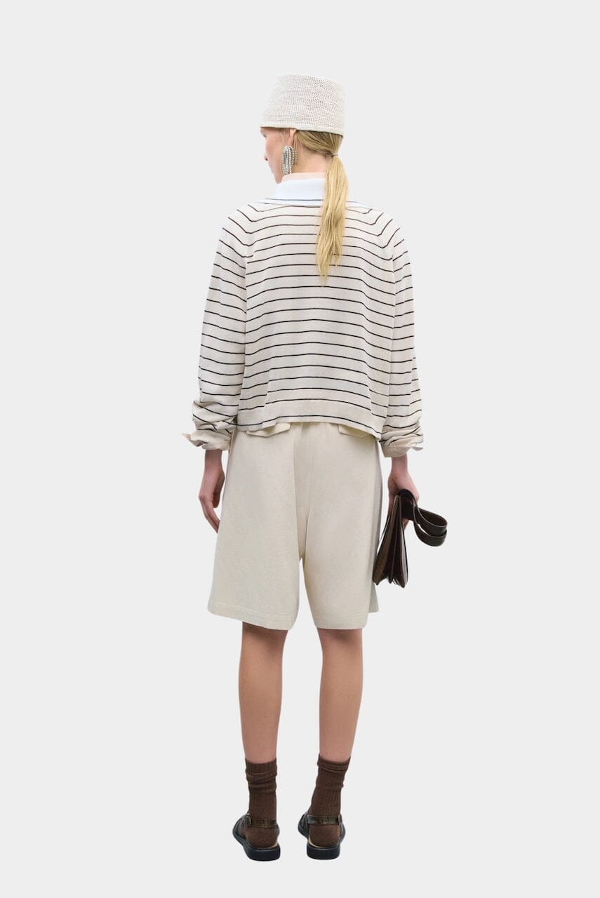 Cordera | Organic Cotton Striped Polo - SHOP YUCCA Sweater CORDERA - YUCCA Yucca store Denver, women’s clothing boutique near me, high quality capsule wardrobe, boutiques near me, women’s high quality sweaters