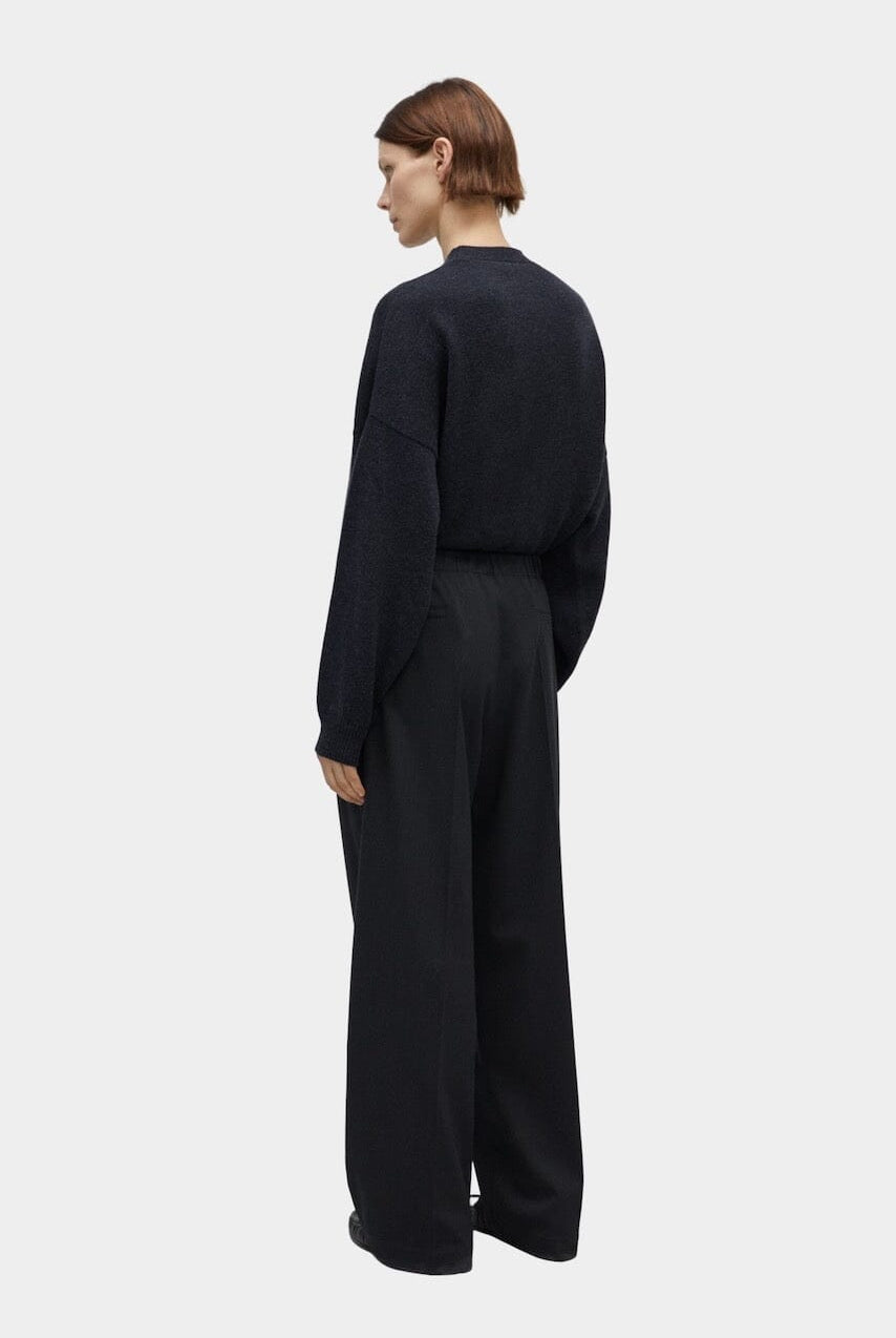 Cordera - Pleated Relaxed Pants - Anthracite - Bottoms - YUCCA, women’s clothing website, clothing boutiques near me.
