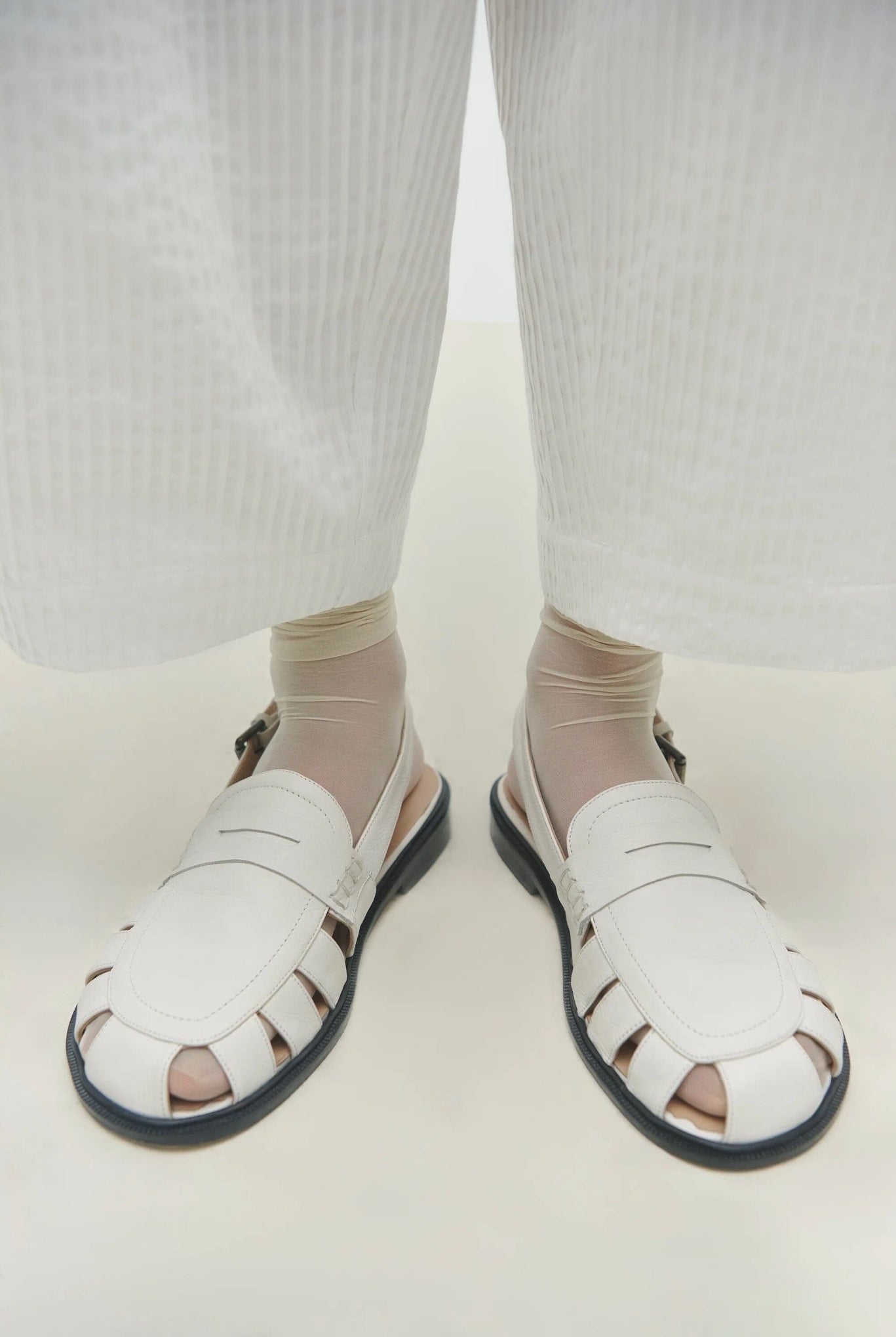 Cordera - Slingback Loafer - White - Shoes - YUCCA, Women’s clothing store Denver, women’s clothing website.