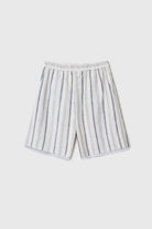 Cordera | Striped Bermuda With Lace - SHOP YUCCA Pants CORDERA - YUCCA Artistic clothing for women, boutique near me, boutique stores near me, capsule wardrobe, fashion for women over 50