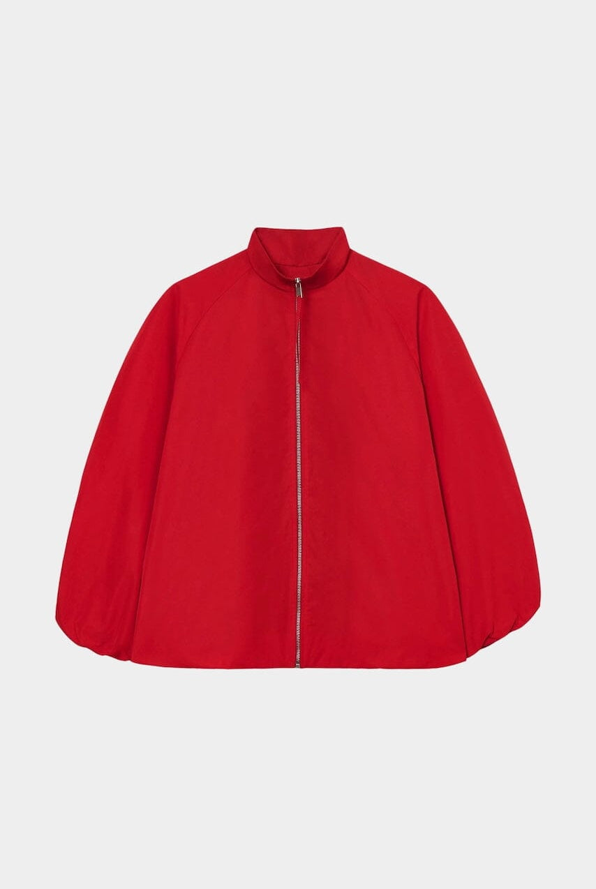 Cordera - Utility Balloon Jacket - Red - Coats & Jackets - YUCCA, Artistic clothing for women, fashion for women over 50.