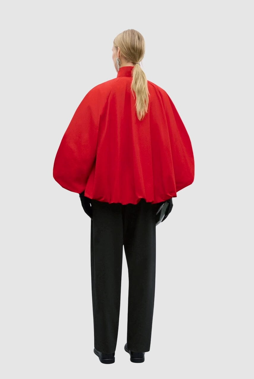 Cordera - Utility Balloon Jacket - Red - Coats & Jackets - YUCCA, Artistic clothing for women, fashion for women over 50.