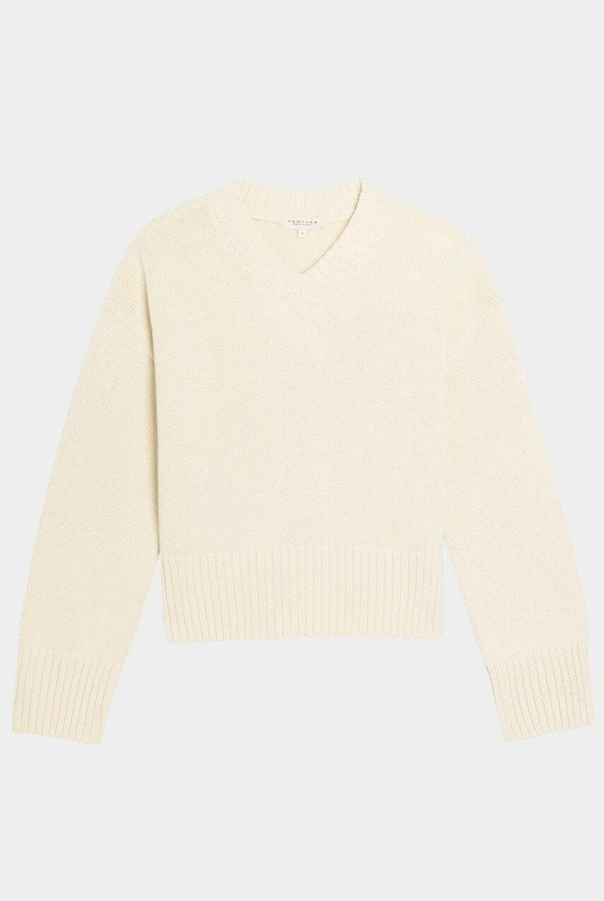 Demylee - Faris Cotton Sweater - Off White - Sweater - YUCCA, Yucca store Denver, women’s high quality sweaters.