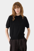 Demylee - Irelia Cashmere Top - Black - Tops & Tees - YUCCA, clothing boutique near me, women’s high quality sweaters.