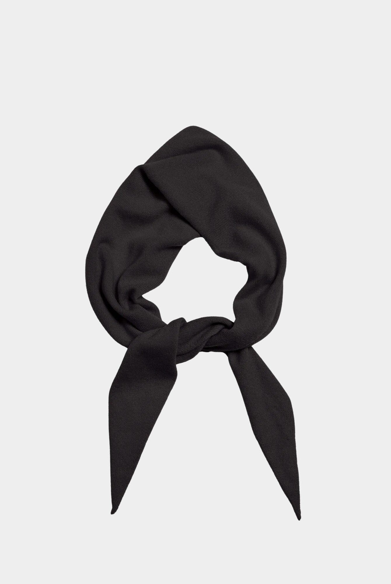 Demylee - Nessa Cashmere Bandana - Black - Bandana - YUCCA Artistic clothing for women, boutique near me.