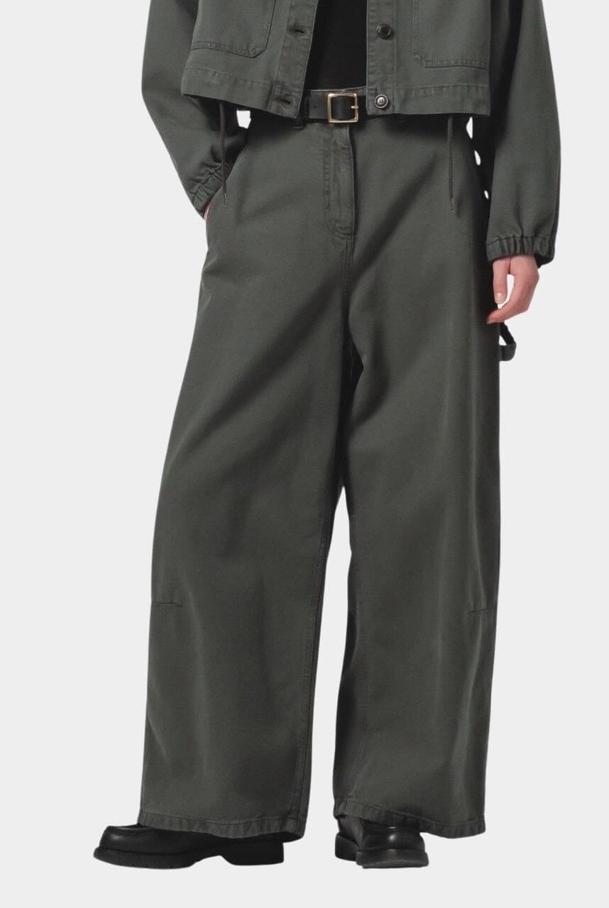 Girls Of Dust - Altanide Chino - Forest Green - Bottoms, YUCCA, Yucca store Denver, androgynous clothing, unisex clothing.