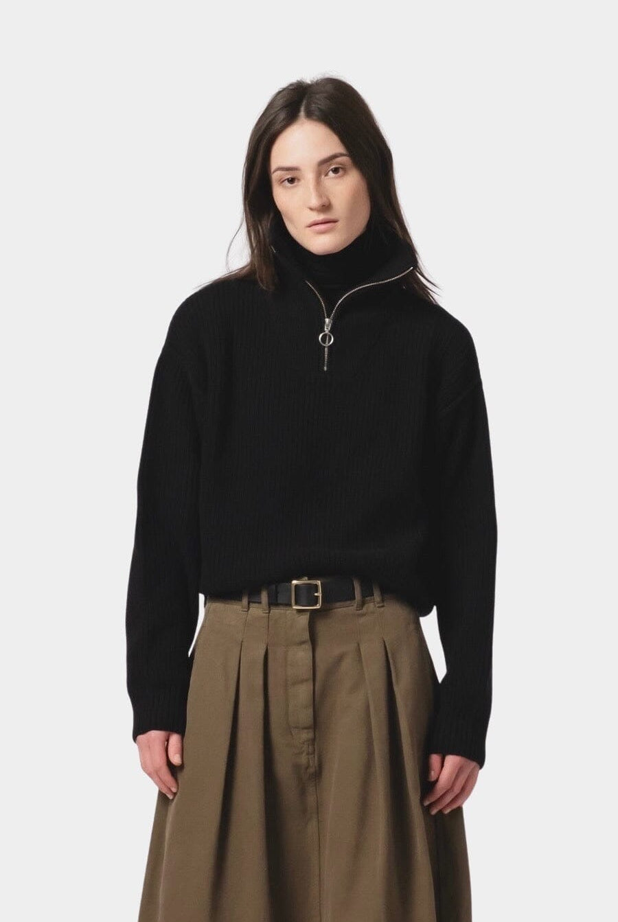 Girls Of Dust - Fly Deck Sweater - Delta Black - Knitwear - YUCCA, Women’s clothing store Denver, women’s clothing website.