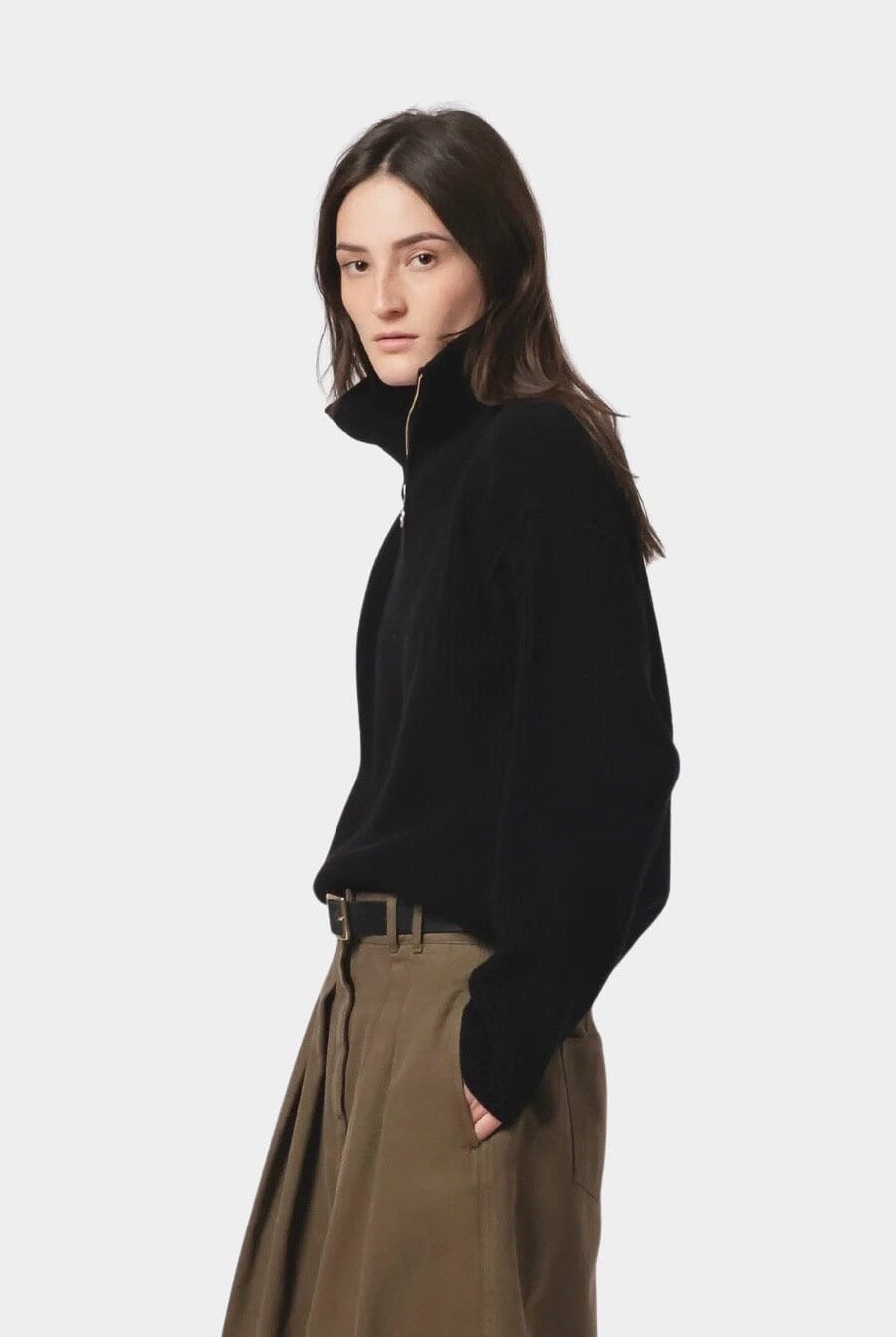 Girls Of Dust - Fly Deck Sweater - Delta Black - Knitwear - YUCCA, Women’s clothing store Denver, women’s clothing website.