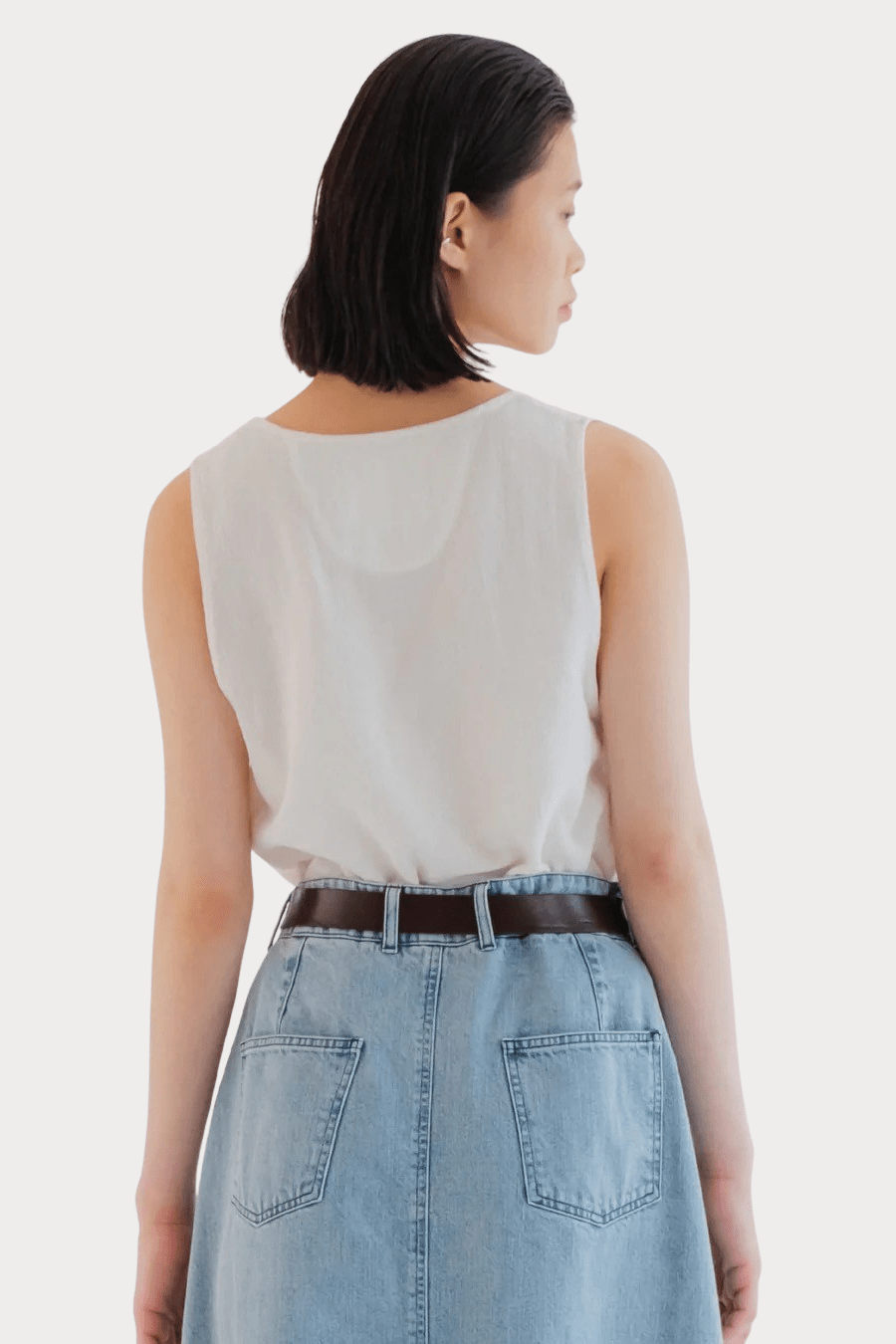 GIRLS OF DUST | Gazebo Cotton Tank Top In Milk - SHOP YUCCA Shirts & Tops GIRLS OF DUST - YUCCA, Yucca store Denver, women’s clothing boutique near me, high quality capsule wardrobe, boutiques near me, women’s high quality tops.