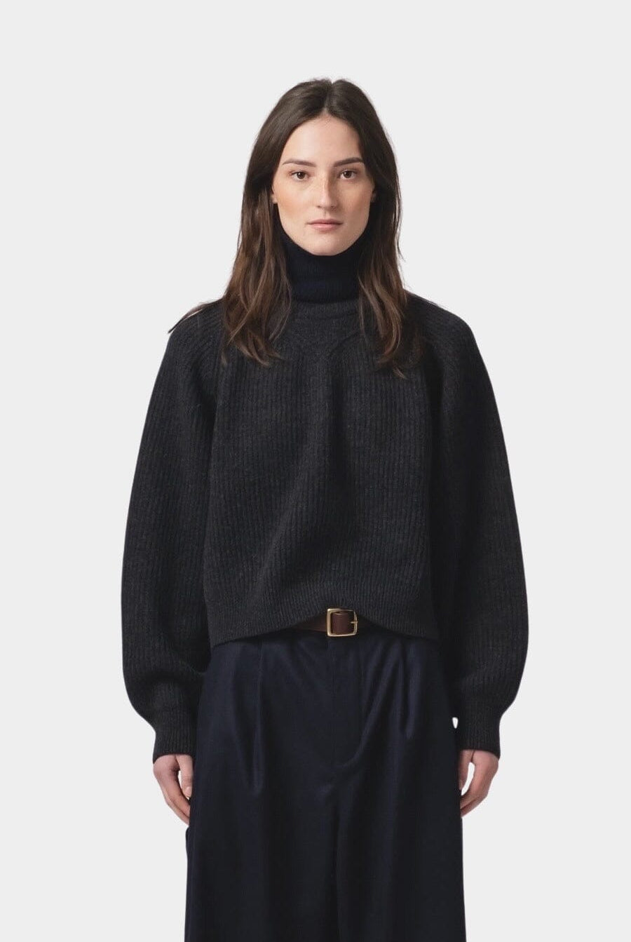 Girls Of Dust - Puddle Sweater - Delta Asphalt - Knitwear- YUCCA, Women’s clothing store Denver, women’s clothing website.