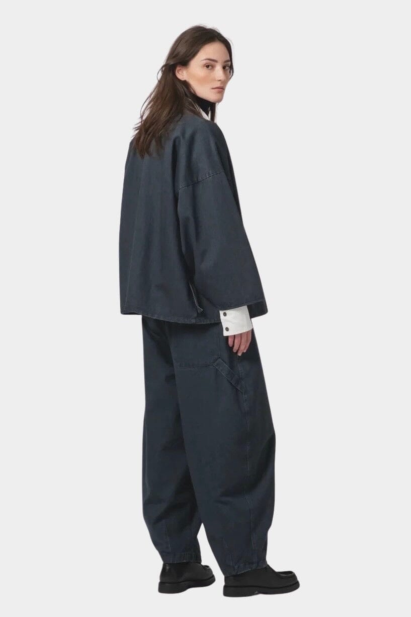 Girls Of Dust | Shogun Kimono - Griffin Denim Asphalt - YUCCA Jacket & Coats, Artistic clothing for women, boutique near me.