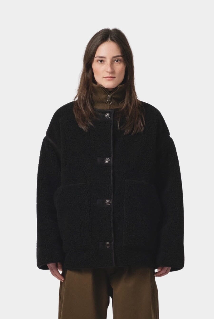 Girls Of Dust - Solar Reversible Jacket - Black - Jacket & Coats - YUCCA, womens clothing website, women’s quality outerwear.