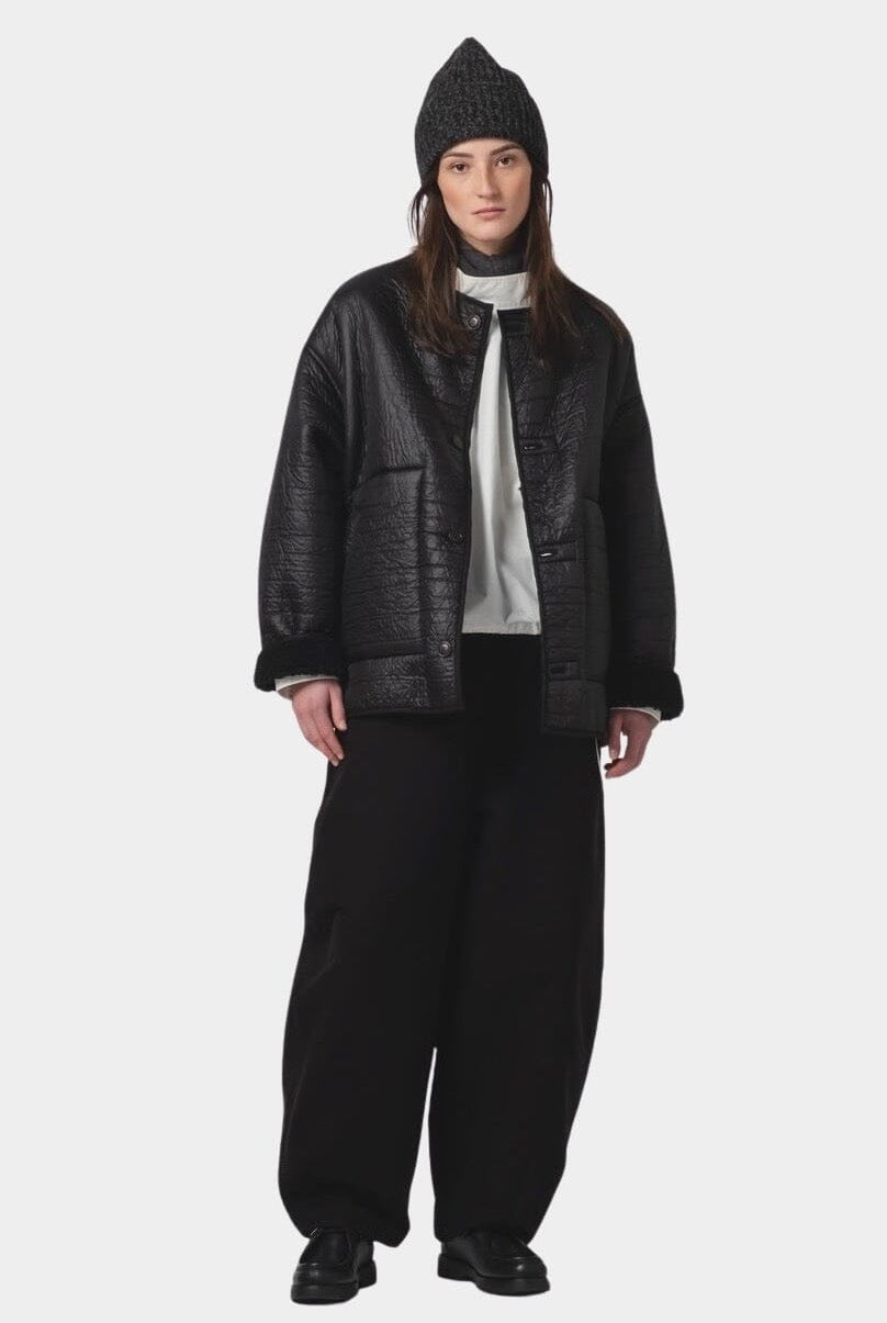 Girls Of Dust - Solar Reversible Jacket - Black - Jacket & Coats - YUCCA, womens clothing website, women’s quality outerwear.