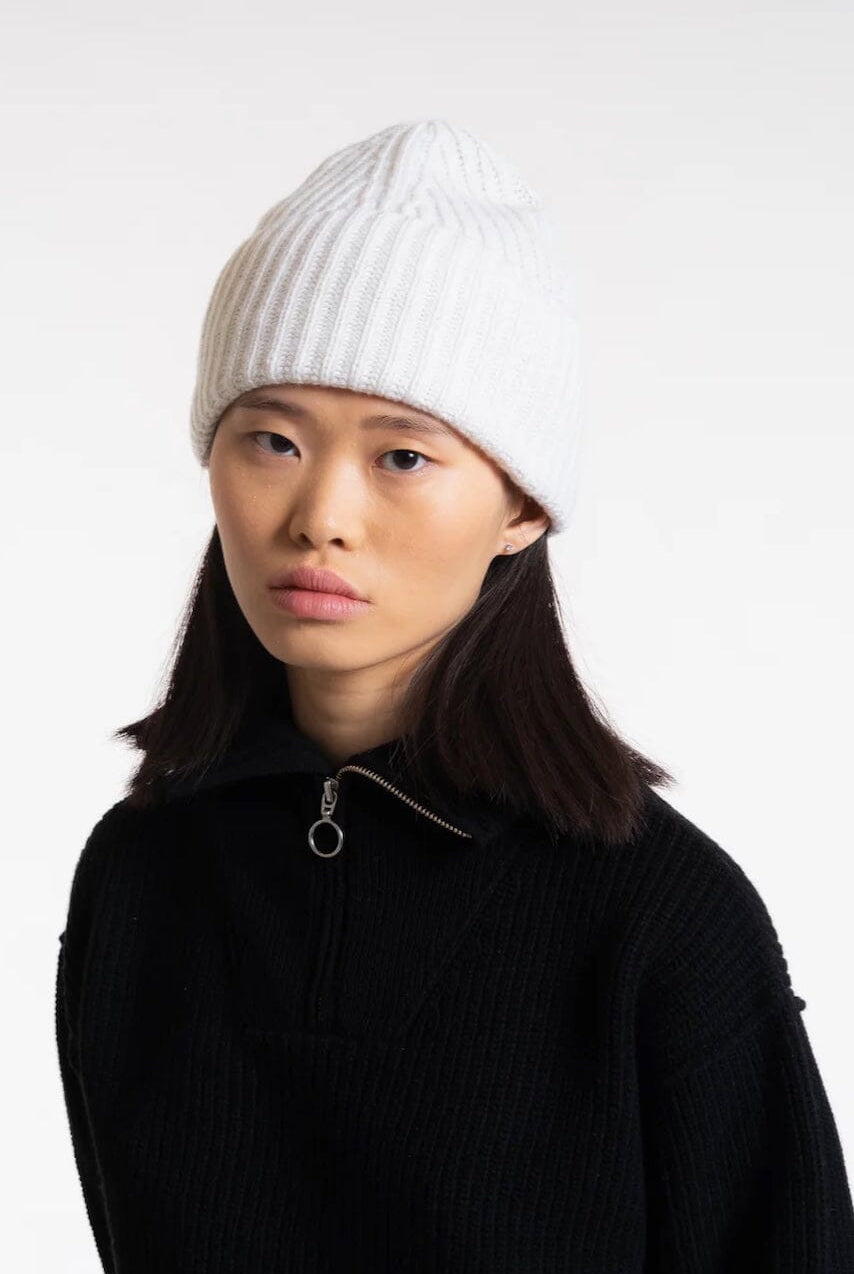 Girls Of Dust - Wool Cashmere Beanie - Cloud - Beanie - YUCCA, artistic accessories, boutique near me, shop local denver.