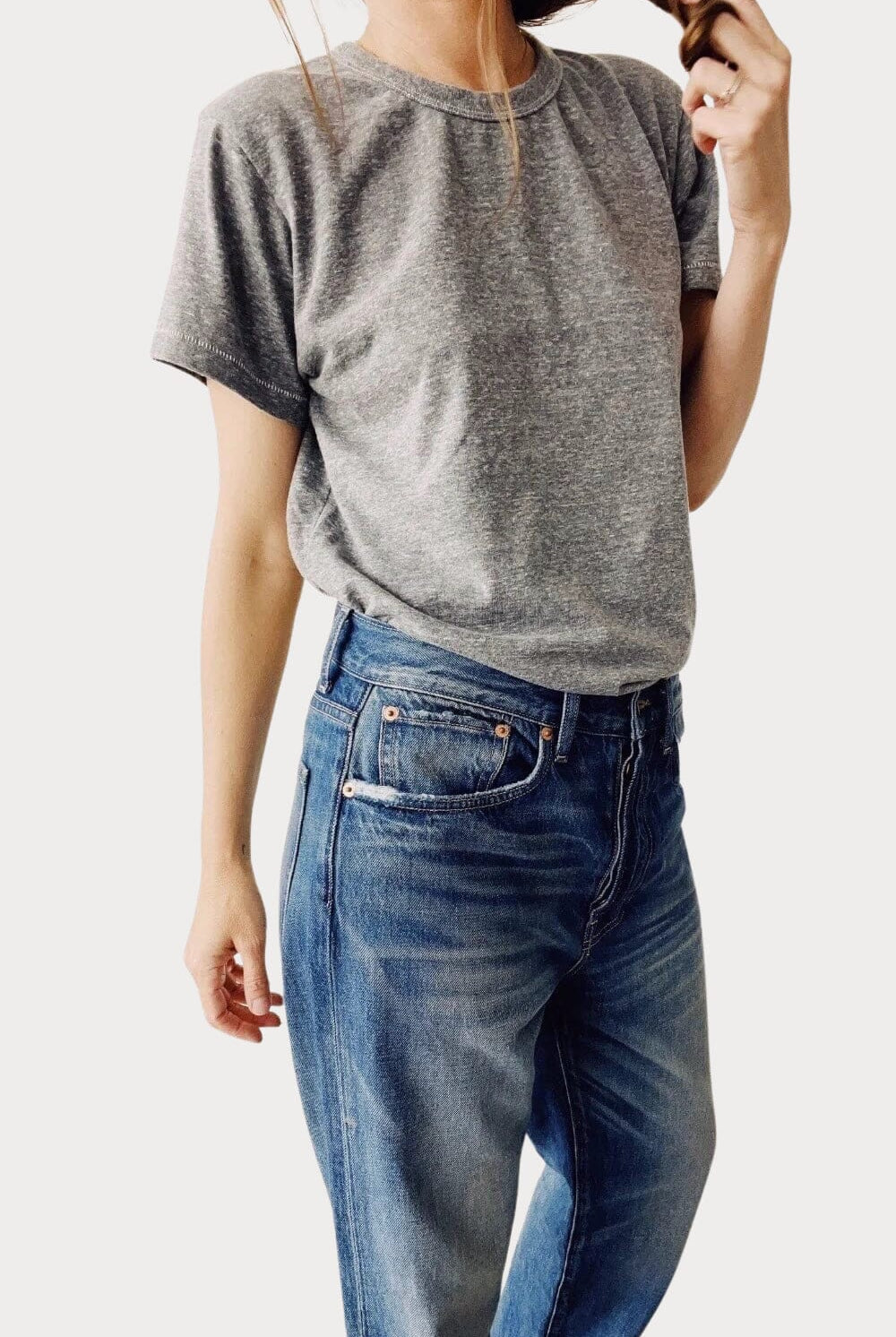 Hey Gang | The Crew In P.E. Grey - SHOP YUCCA Shirts & Tops HEY GANG - YUCCA