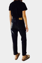 Hey Gang | The Loose Crop In Washed Black - SHOP YUCCA Pants HEY GANG - YUCCA, Best boutique shopping in Denver, boutiques Denver, high end denim jeans online, capsule wardrobe, shop local Denver.
