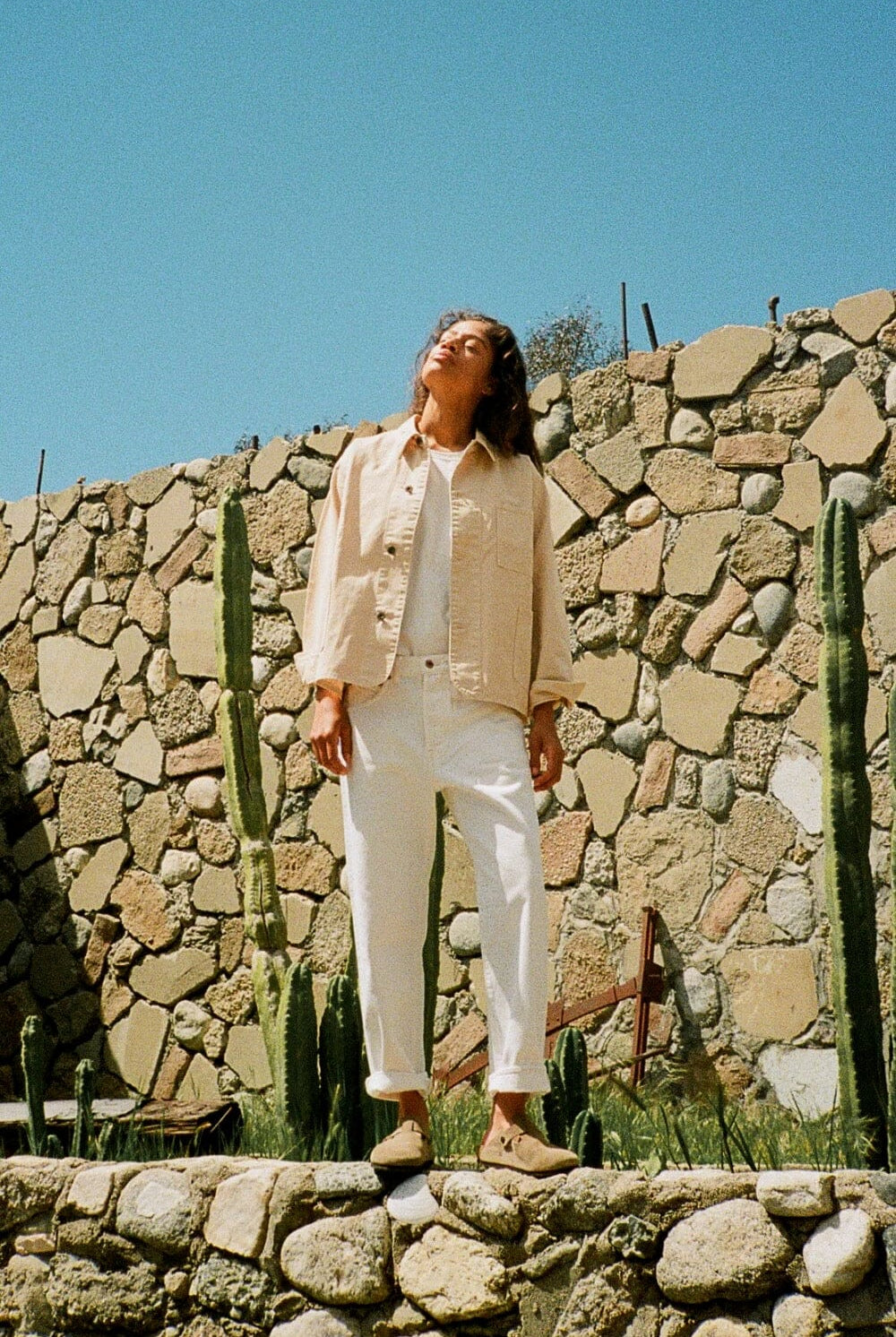 Hey Gang | The Loose Crop In White - SHOP YUCCA Pants HEY GANG - YUCCA, Best boutique shopping in Denver, boutiques Denver, high end denim jeans online, capsule wardrobe, shop local Denver.