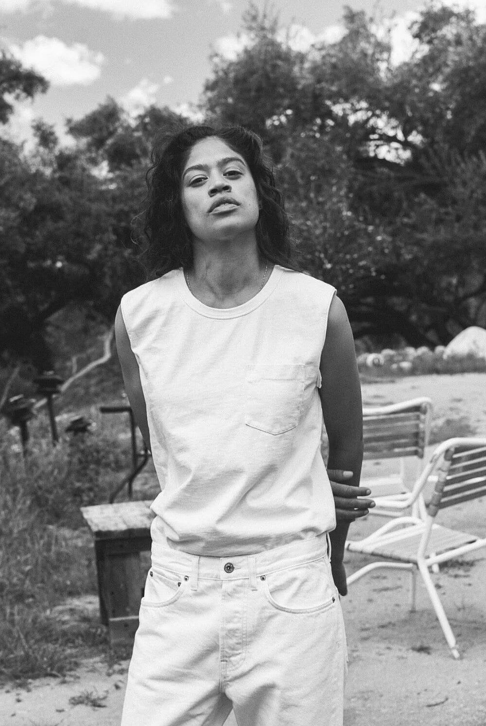 Hey Gang | Muscle Tee In White - SHOP YUCCA Shirts & Tops HEY GANG - YUCCA, Yucca store Denver, women’s clothing boutique near me, high quality capsule wardrobe, boutiques near me, women’s high quality tops.