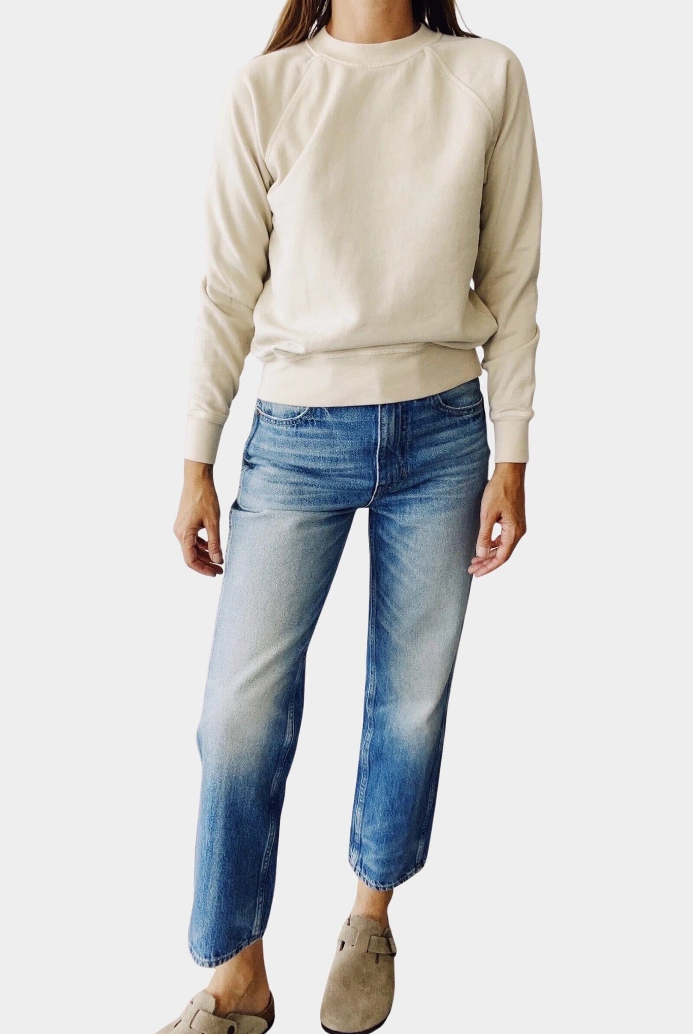 Hey Gang | The Sweatshirt In Tan - SHOP YUCCA Shirts & Tops HEY GANG - YUCCA, Yucca store Denver, women’s clothing boutique near me, high quality capsule wardrobe, boutiques near me, women’s high quality tops.
