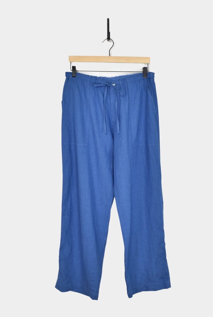 Ichi Antiquités | Color Linen Pants In Blue - SHOP YUCCA Pants ICHI ANTIQUITÉS - YUCCA, Women’s clothing store Denver, women’s Japanese clothing website, clothing boutiques near me, women’s elevated trousers.