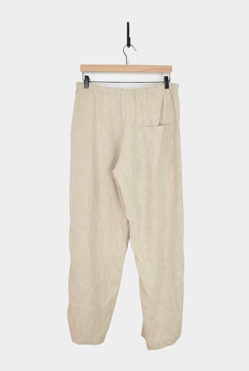 Ichi Antiquités | Color Linen Pants In Natural - SHOP YUCCA Pants ICHI ANTIQUITÉS - YUCCA, Women’s clothing store Denver, women’s Japanese clothing website, clothing boutiques near me, women’s elevated trousers.