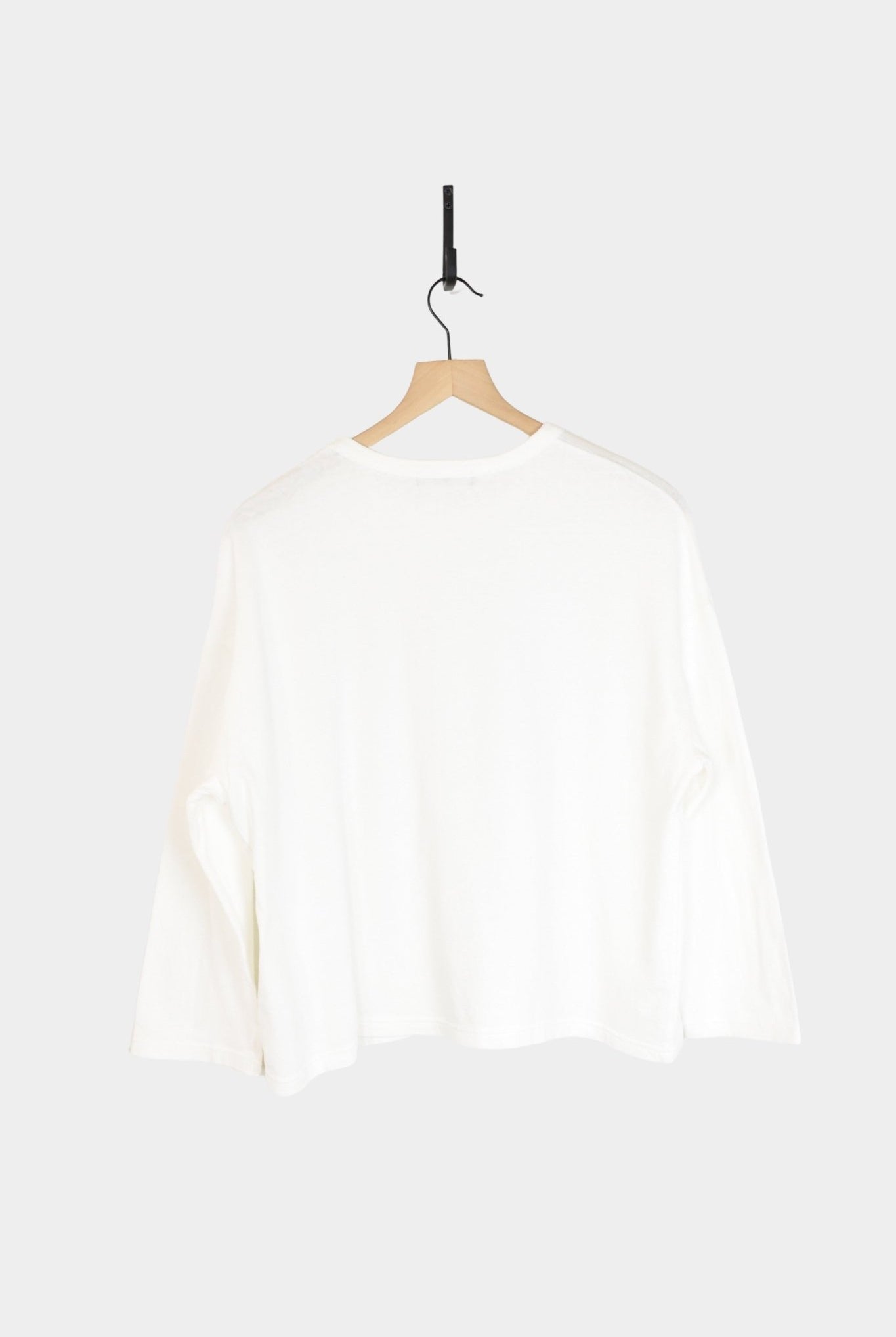 Ichi Antiquites - Cotton Pullover - White - Tops & Tees - YUCCA, ageless fashion, Japanese clothing for women.