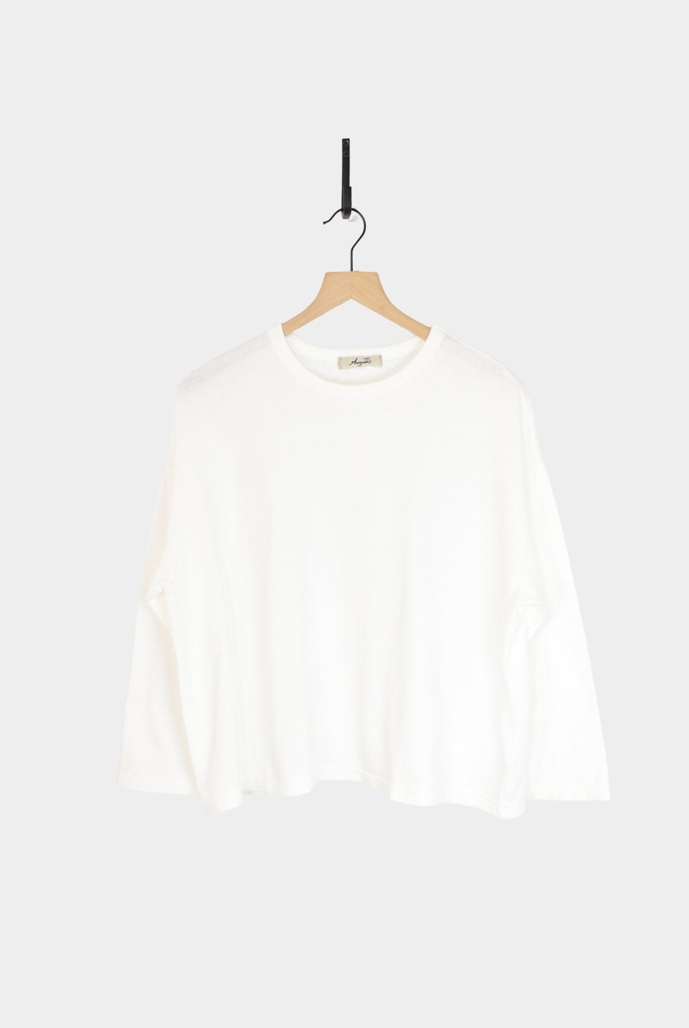 Ichi Antiquites - Cotton Pullover - White - Tops & Tees - YUCCA, ageless fashion, Japanese clothing for women.