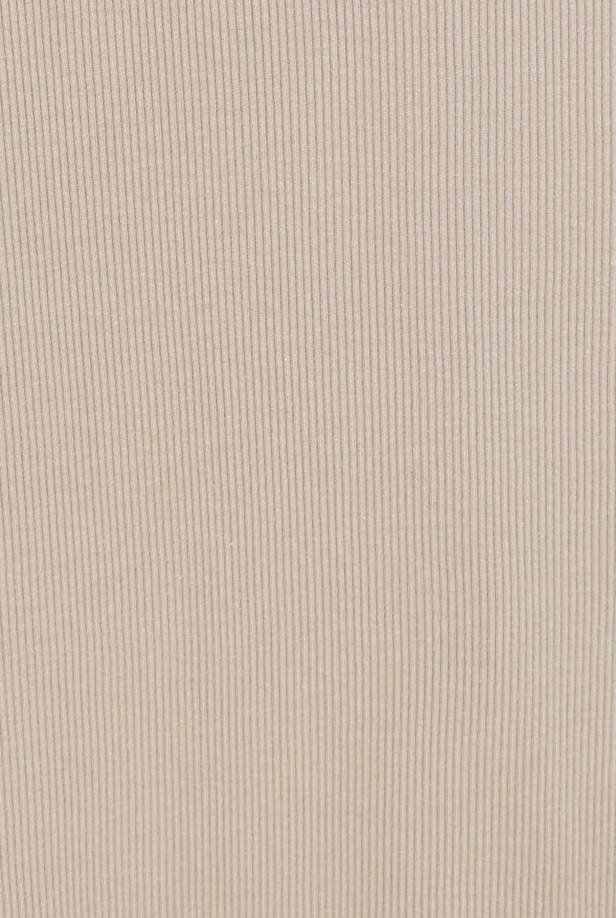 Ichi Antiquites - Cotton Ribbed Pullover - Mocha - Tops & Tees - YUCCA, ageless fashion, Japanese clothing for women.