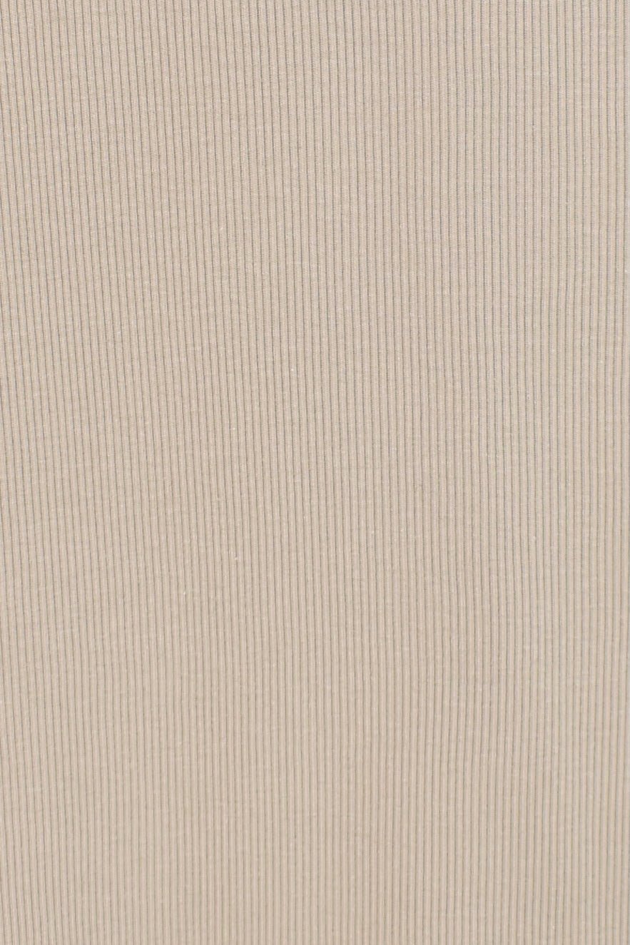 Ichi Antiquites - Cotton Ribbed Pullover - Mocha - Tops & Tees - YUCCA, ageless fashion, Japanese clothing for women.