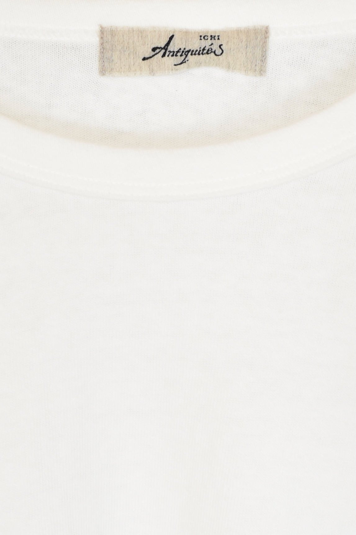 Ichi Antiquites - Cotton T Shirt - White - Tops & Tees - YUCCA, high quality capsule wardrobe, elevated basics.