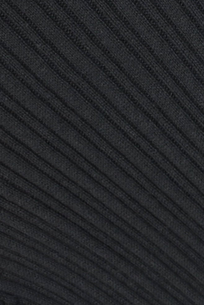 Ichi Antiquités - Japan Wholegarment Rib Knit Turtleneck - Black - Tops & Tees - YUCCA, high quality tops for women.