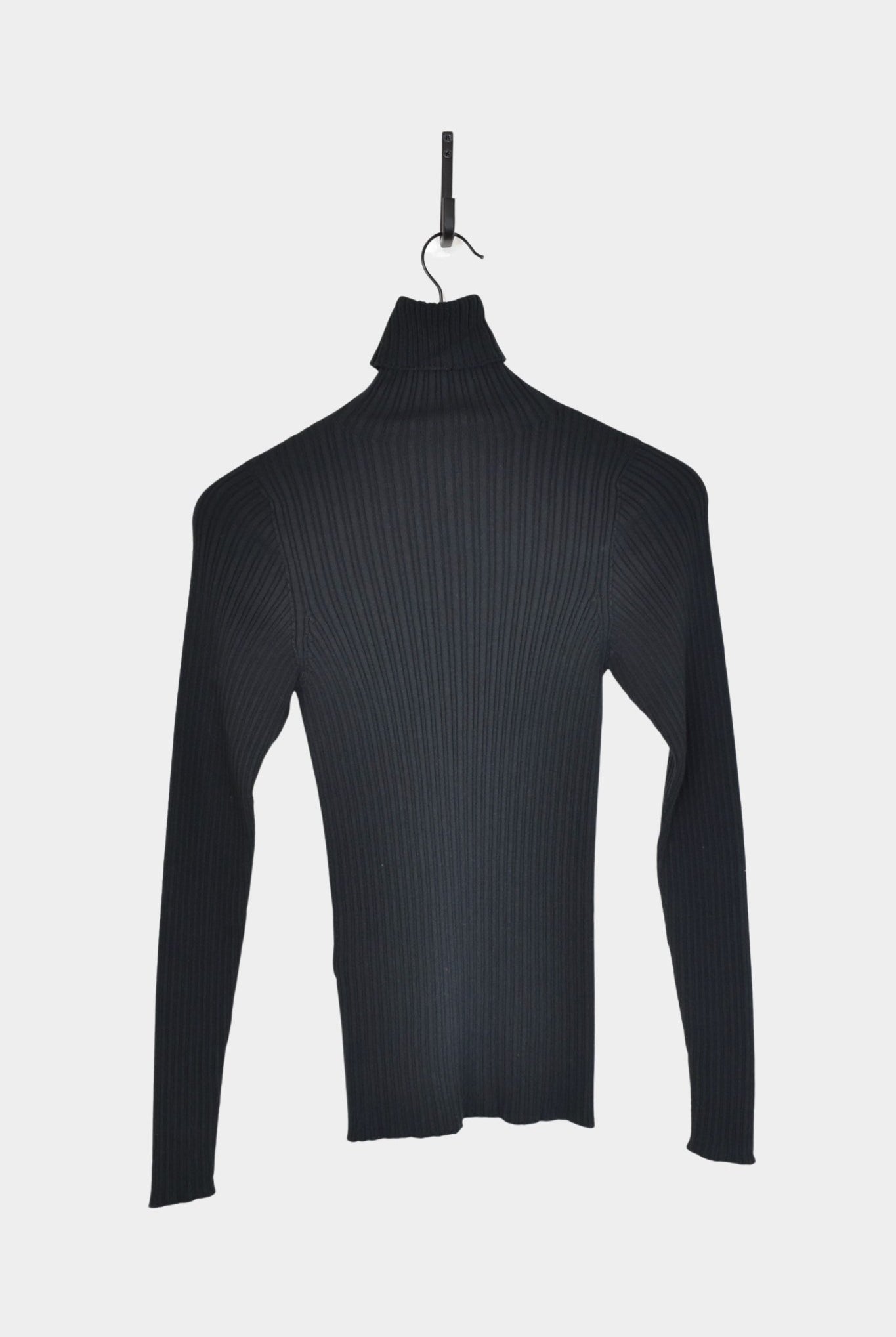 Ichi Antiquités - Japan Wholegarment Rib Knit Turtleneck - Black - Tops & Tees - YUCCA, high quality tops for women.