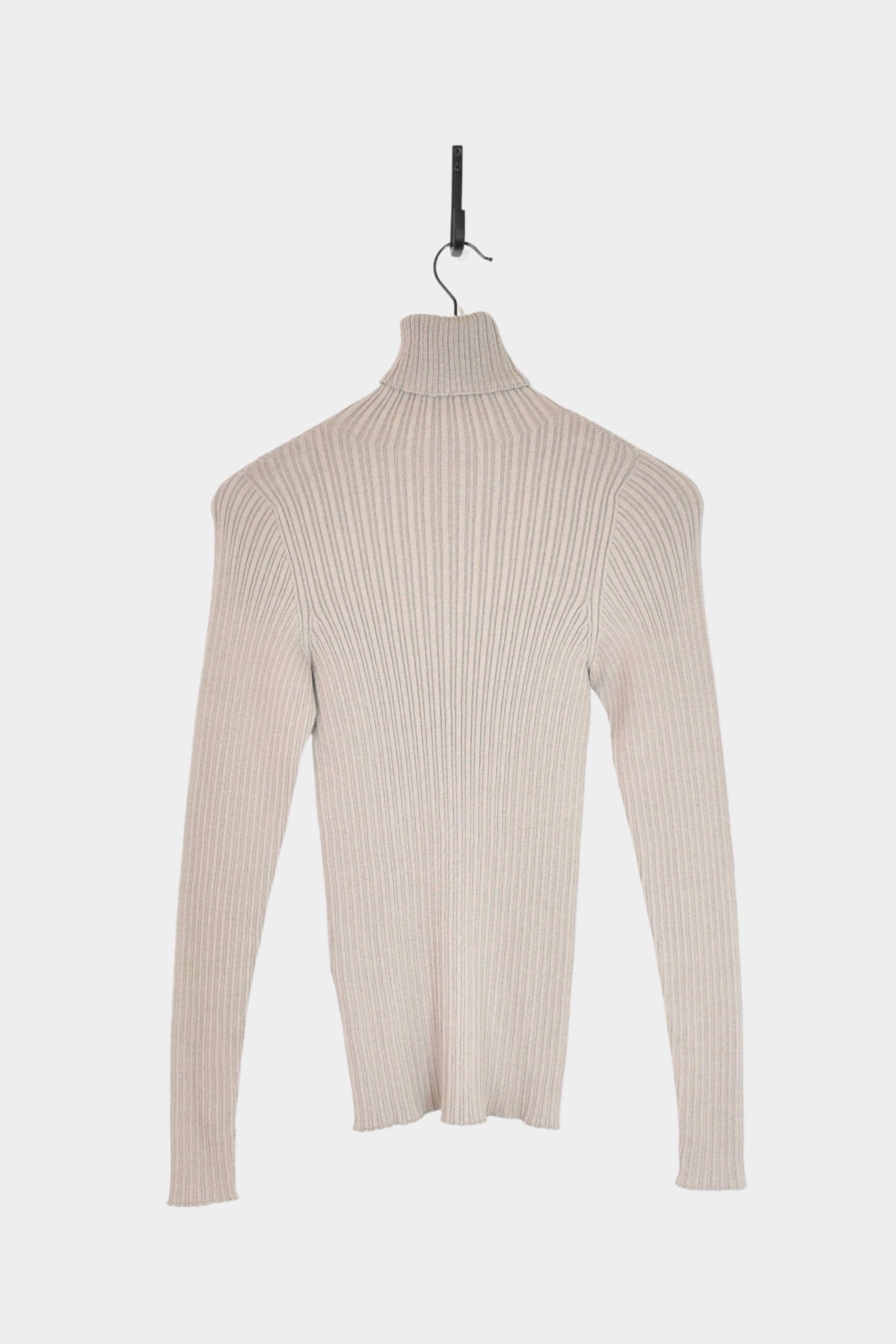 Ichi Antiquités - Japan Wholegarment Rib Knit Turtleneck - Mocha - Tops & Tees - YUCCA, high quality tops for women.