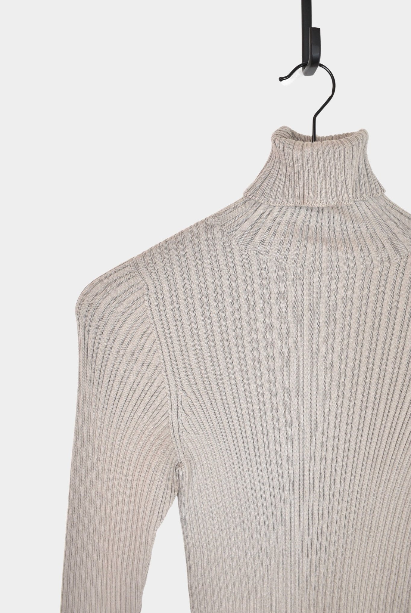 Ichi Antiquités - Japan Wholegarment Rib Knit Turtleneck - Mocha - Tops & Tees - YUCCA, high quality tops for women.