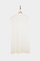 Ichi Antiquités | Linen Dungaree Dress In White - SHOP YUCCA Dresses ICHI ANTIQUITÉS - YUCCA, artistic clothing for women, Women’s clothing store Denver, boutique stores near me, capsule wardrobe, women’s elevated basics.