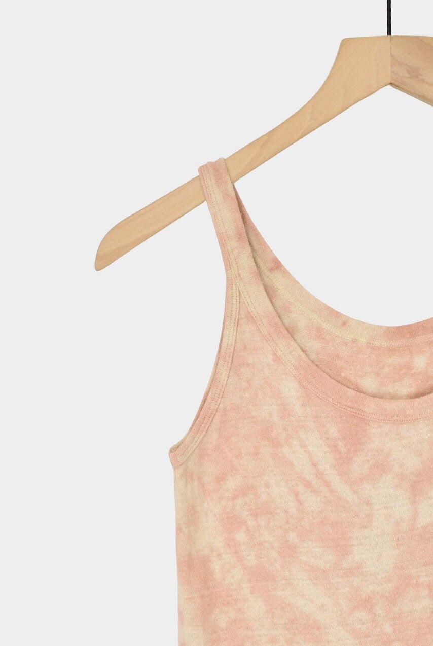 Ichi Antiquités | Natural Hand Dye 2Way Tanktop In Light Pink - SHOP YUCCA Shirts & Tops ICHI ANTIQUITÉS - YUCCA, Artistic clothing for women, boutique near me, boutique stores near me, capsule wardrobe, fashion for women over 50.