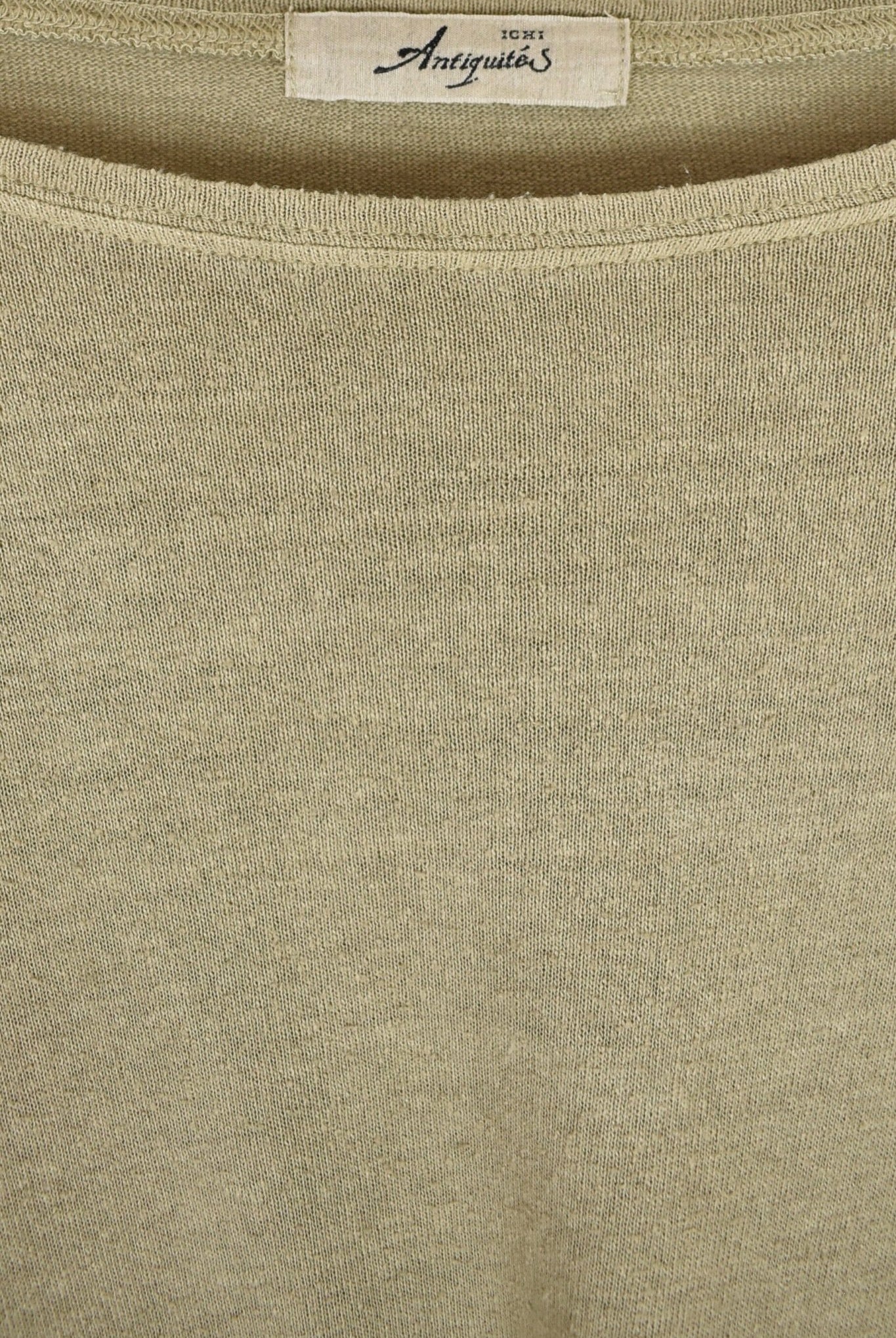 Ichi Antiquités - Natural Hand Dye Crew Neck Pullover - Sage - Shirts & Tops -YUCCA, Yucca store Denver, boutiques near me.
