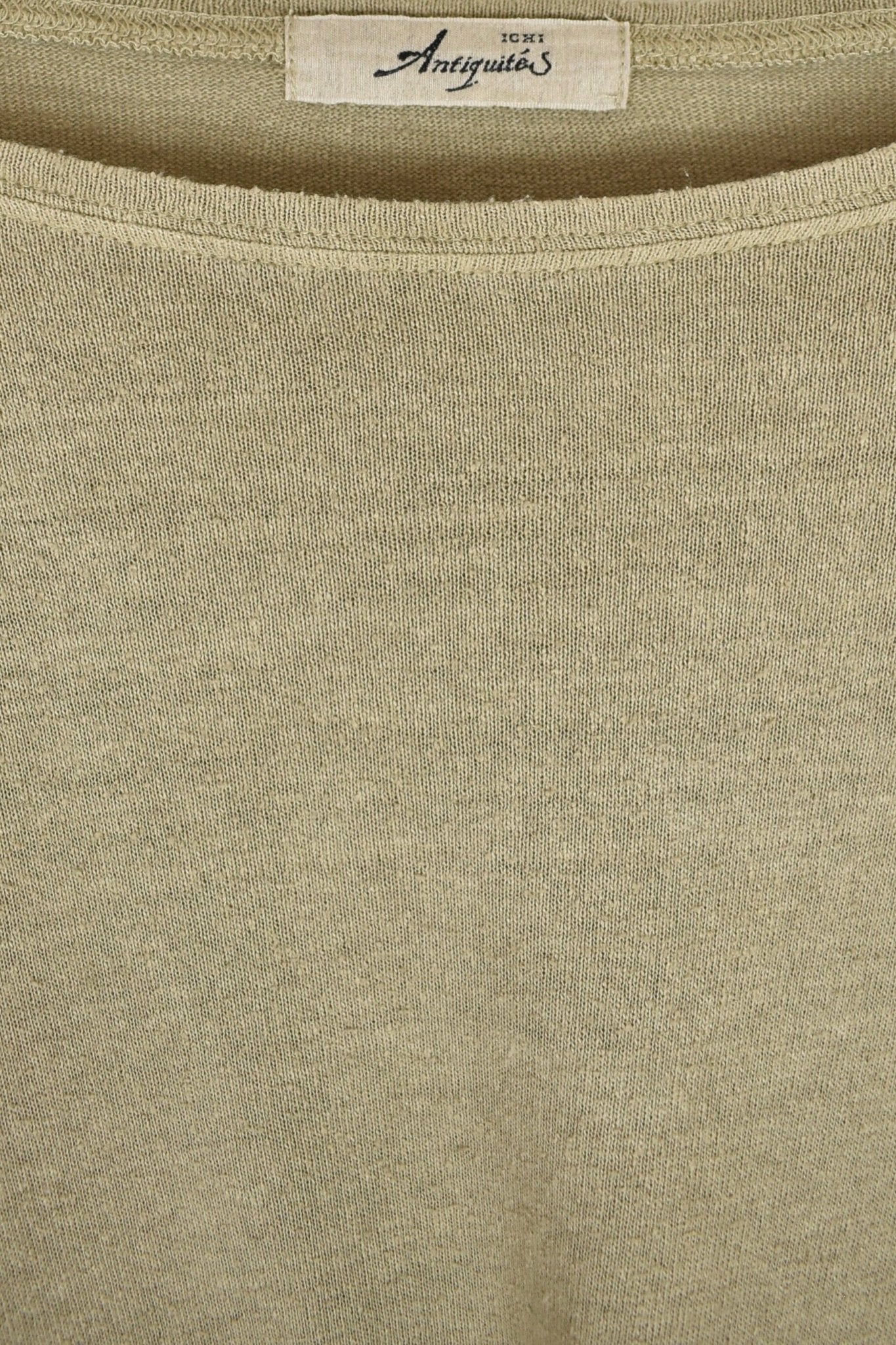 Ichi Antiquités - Natural Hand Dye Crew Neck Pullover - Sage - Shirts & Tops -YUCCA, Yucca store Denver, boutiques near me.