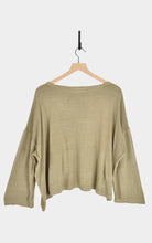 Ichi Antiquités - Natural Hand Dye Crew Neck Pullover - Sage - Shirts & Tops -YUCCA, Yucca store Denver, boutiques near me.