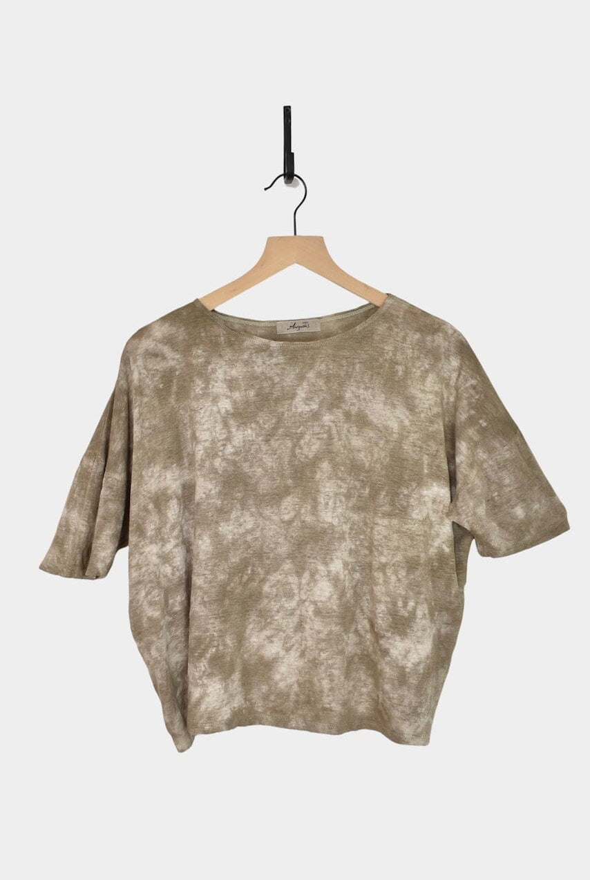Ichi Antiquités | Natural Hand Dye 2Way Pullover In Greige - SHOP YUCCA Shirts & Tops ICHI ANTIQUITÉS - YUCCA, Artistic clothing for women, boutique near me, boutique stores near me, capsule wardrobe, fashion for women over 50.