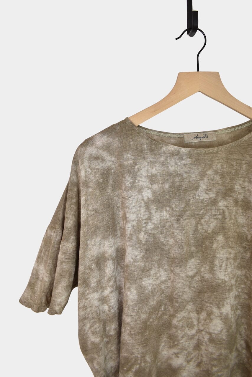 Ichi Antiquités | Natural Hand Dye 2Way Pullover In Greige - SHOP YUCCA Shirts & Tops ICHI ANTIQUITÉS - YUCCA, Artistic clothing for women, boutique near me, boutique stores near me, capsule wardrobe, fashion for women over 50.