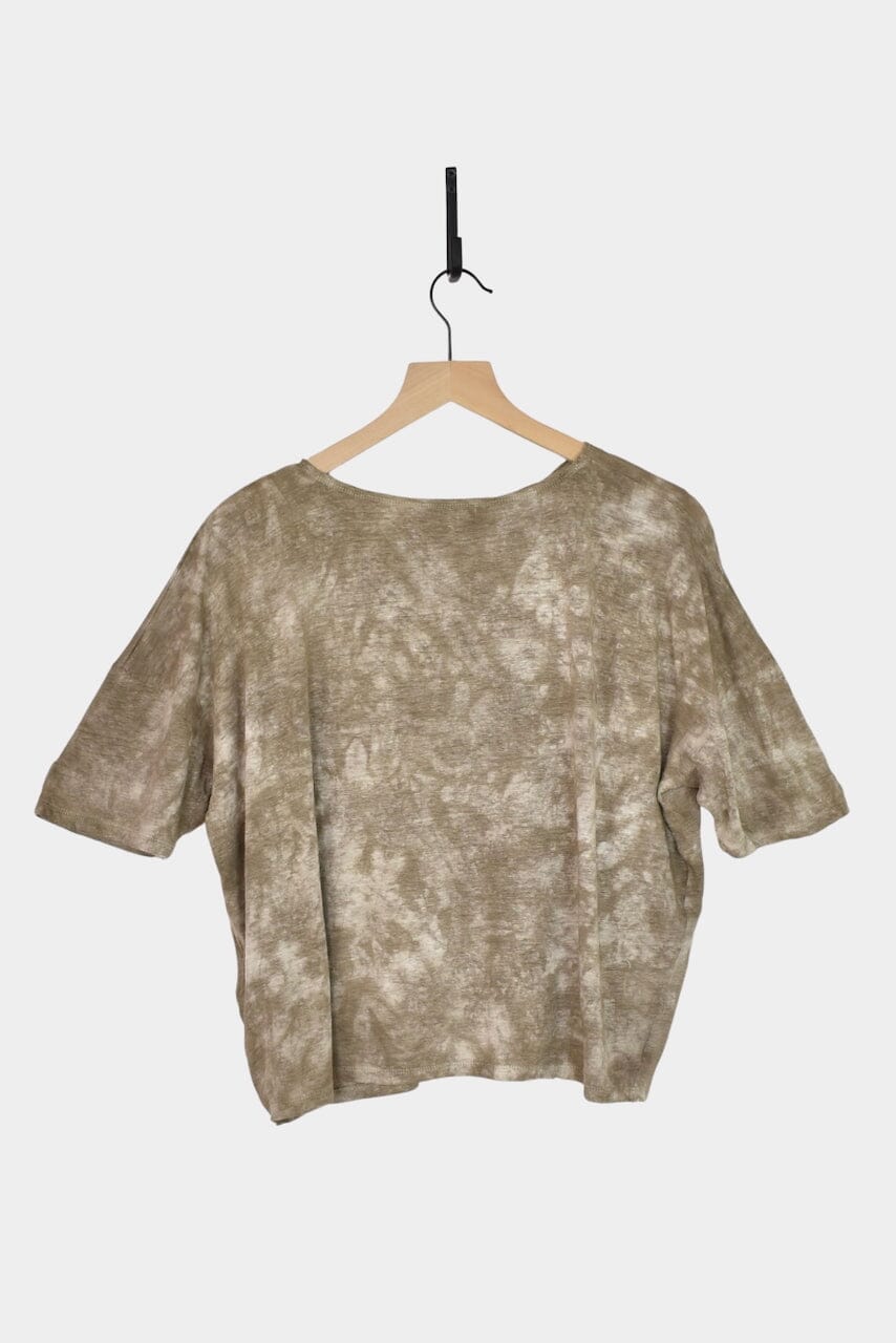 Ichi Antiquités | Natural Hand Dye 2Way Pullover In Greige - SHOP YUCCA Shirts & Tops ICHI ANTIQUITÉS - YUCCA, Artistic clothing for women, boutique near me, boutique stores near me, capsule wardrobe, fashion for women over 50.