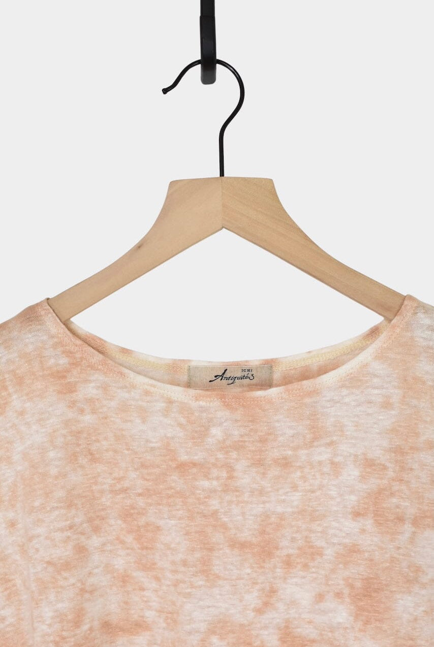 Ichi Antiquités | Natural Hand Dye 2Way Pullover In Light Pink - SHOP YUCCA Shirts & Tops ICHI ANTIQUITÉS - YUCCA, Artistic clothing for women, boutique near me, boutique stores near me, capsule wardrobe, fashion for women over 50.
