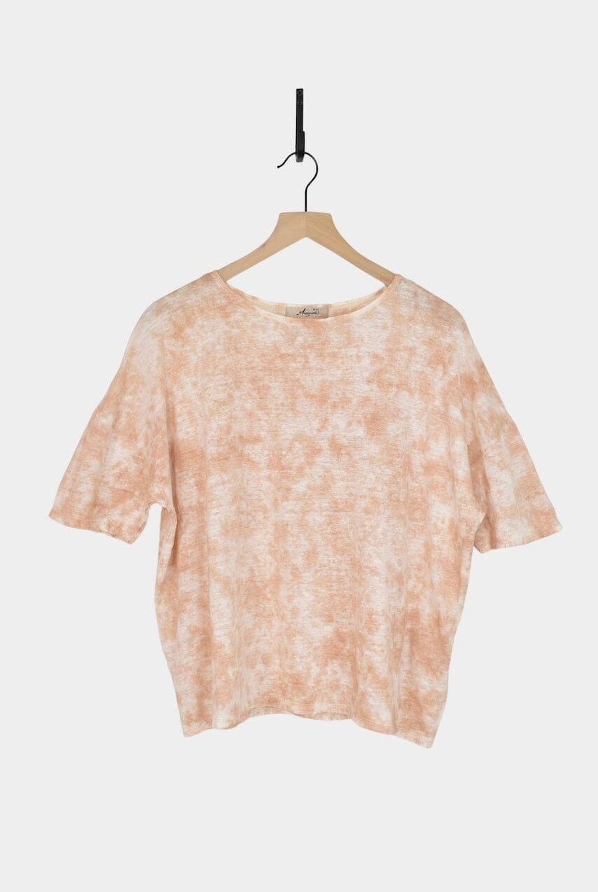 Ichi Antiquités | Natural Hand Dye 2Way Pullover In Light Pink - SHOP YUCCA Shirts & Tops ICHI ANTIQUITÉS - YUCCA, Artistic clothing for women, boutique near me, boutique stores near me, capsule wardrobe, fashion for women over 50.