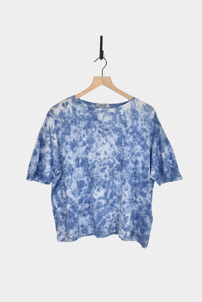 Ichi Antiquités | Natural Hand Dye Pullover In Light Indigo - SHOP YUCCA Shirts & Tops ICHI ANTIQUITÉS - YUCCA, Artistic clothing for women, boutique near me, boutique stores near me, capsule wardrobe, fashion for women over 50.